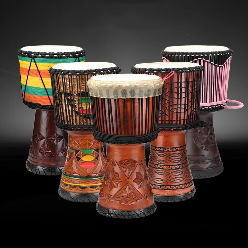 Musical Instrument Kit - 12 بوصة Djembe الماهوجني الأفريقي طبل