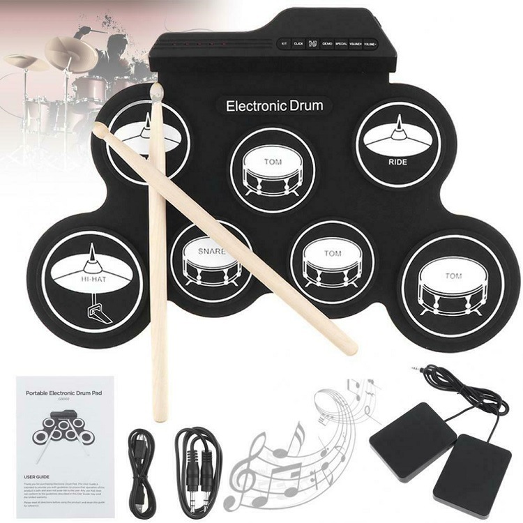 طقم درامز إلكتروني عالي الجودة - مراجعة Musical Instrument Kit وسعره
