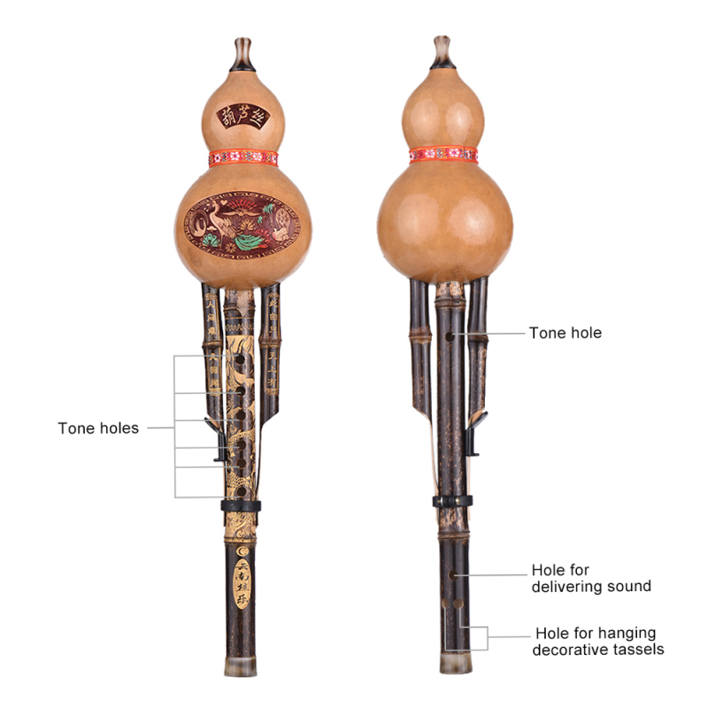 الناي القرع الأسود الخيزران ال - مراجعة Musical Instrument Lute وسعره