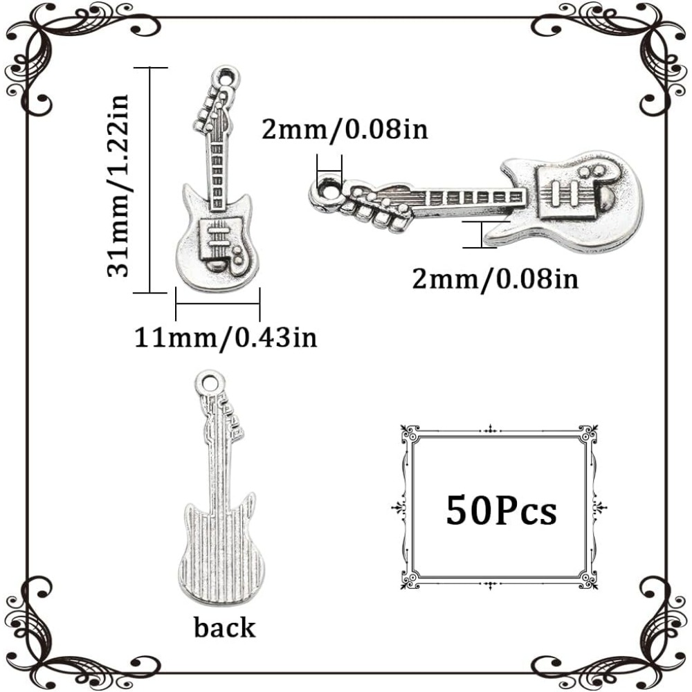 1 صندوق 50 قطعة سحر الغيتار خم - مراجعة Musical Instrument Kit وسعره