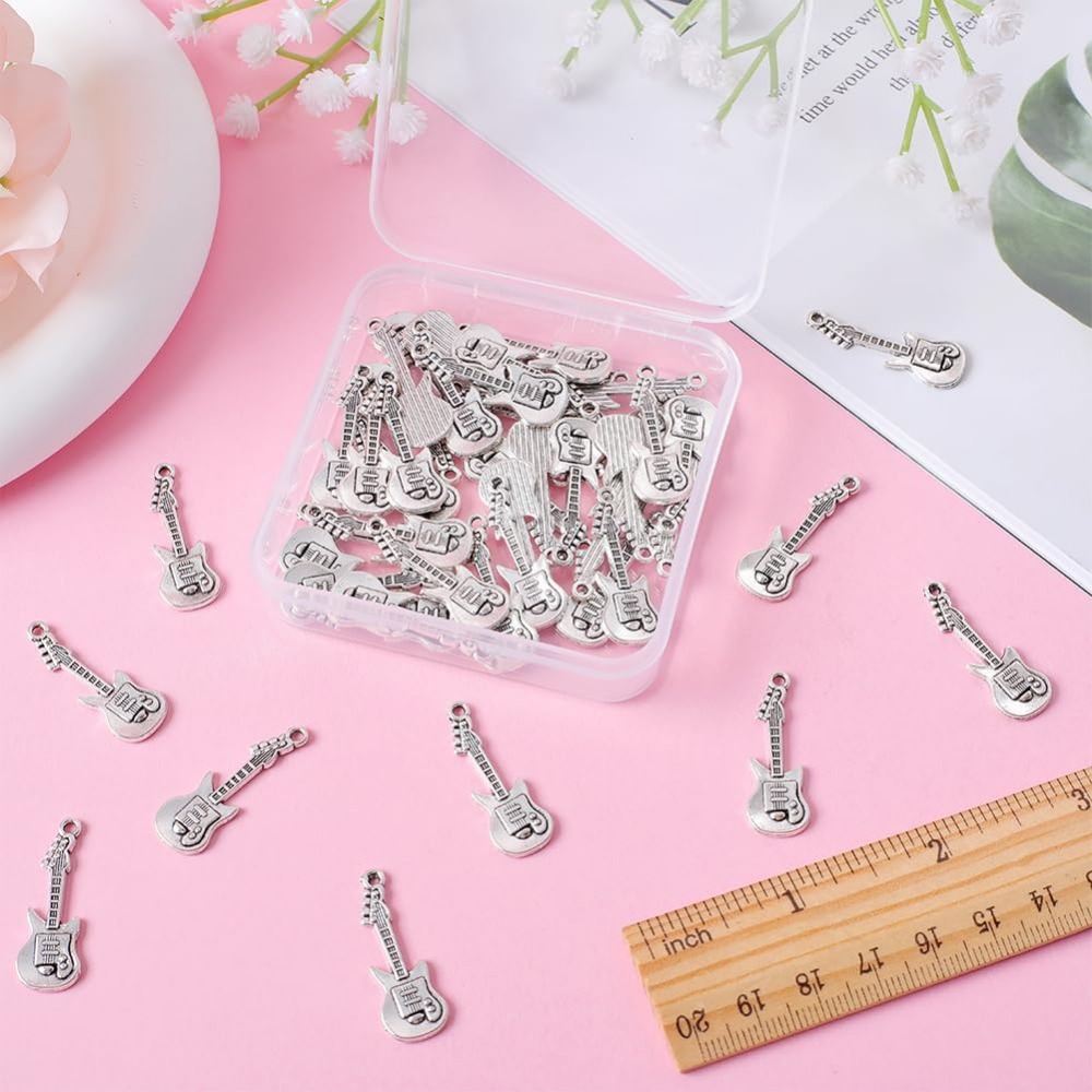 1 صندوق 50 قطعة سحر الغيتار خم - مراجعة Musical Instrument Kit وسعره
