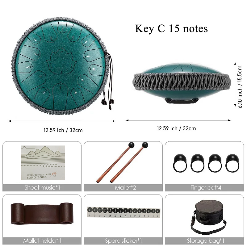 أسطوانة لسان فولاذية Hluru-Glu - مراجعة Musical Instrument Kit وسعره