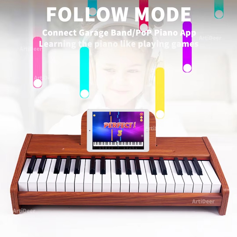 بيانو خشبي للأطفال بـ 25/37 مف - مراجعة Musical Instrument No Touch وسعره